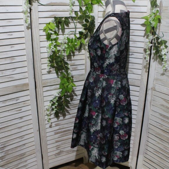 Tahari Jacquard Floral Fit and Flare Dress (1415) - Picture 12 of 16